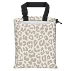 Car Trash Bag Large Hanging Can for Back of Seat, Cute Waterproof Car Garbage Bag for Vehicle, Travelling, Outdoor Cute Gray Leopard