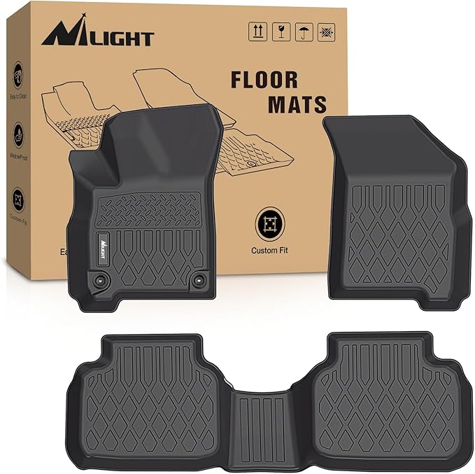 Nilight TPE Floor Mats for Dodge Journey 2011 2012 2013 2014 2015 2016 2017 2018 2019 2020,All Weather Custom Fit Heavy Duty Floor Liners
