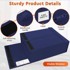 StorageTastic 8 Pack Bed Sheet Closet Organizers and Storage,Sturdy Foldable Storage Containers with Window and Label,Storage