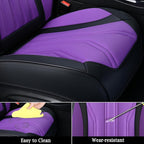 FLORICH Automotive Seat Covers, Seat Covers Full Set, Car Seat Protectors 5 Seats, Purple & Black Automotive Seat Covers Fit 