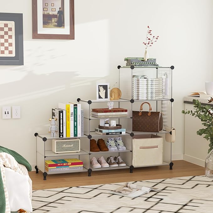 AWTATOS Closet Organizer 6 Cube Storage Shelves Portable Closet Clothes Organizers and Storage Stackable Cubby Shelving for C