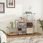 AWTATOS Closet Organizer 6 Cube Storage Shelves Portable Closet Clothes Organizers and Storage Stackable Cubby Shelving for C