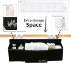 Hanging Baby Diaper Caddy, 3-in-1 Changing Table Diaper Organizer Holder For Baby Crib, Nursery Organization Diaper Stacker S
