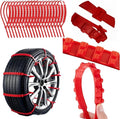 20 PCS Universal Emergency Tire Chains, Adjustable Plastic Anti-skid Ties, zip tie snow chains for Most Cars, SUV Trucks, zip