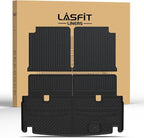 LASFIT Cargo Mat & Backrest Mats Fits for Mercedes Benz GLS 2017-2019 350d / 450/550 / 63 AMG, GL 2013-2016 350/450 / 550/63 AMG, All Weather TPE Trunk Mat for GL&GLS Cargo Liner with Seatback