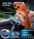 Wigoo Vacuum Magnetic Phone Holder for Car for Magsafe [80LBS Suction & 3000gf Magnetic] 360° Adjustable Car Phone Mount, for iPhone 17 Pro Max 16 15 14 13 12 Air Plus, Black