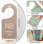 Whaline Acrylic Baby Closet Dividers Boho Hanging Acrylic Infant Clothes Hanger separators Baby Closet Organizers Thicken Bab