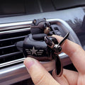 Car Air Fresheners Pilot Bear Cute Car Diffuser Rotating Propeller Cartoon Automotive Air Outlet Car Perfume Decoration (Pilo
