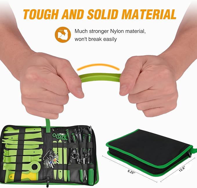 GOOACC 238Pcs Trim Removal Tool, Auto Push Pin Bumper Retainer Clip Set Fastener Terminal Remover Tool Adhesive Cable Clips K