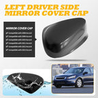 Left Side Rearview Mirror Cover Caps compatible with Accord 2008 2009 2010 2011 2012 2012 2013 Black Exterior Side Mirror Cover Rearview Mirror Caps Mirror Housing Left Driver Side