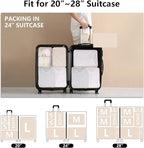 Packing cubes for Travel 6 Set Luggage Organizer Bags Packing Cubes for Suitcases Travel Essentials for Carry on Mesh Suitcas