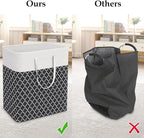 StorageRight Laundry Basket Hamper Large Collapsible Laundry Hamper with Easy Carry Handles，Freestanding Clothes Hampers for 
