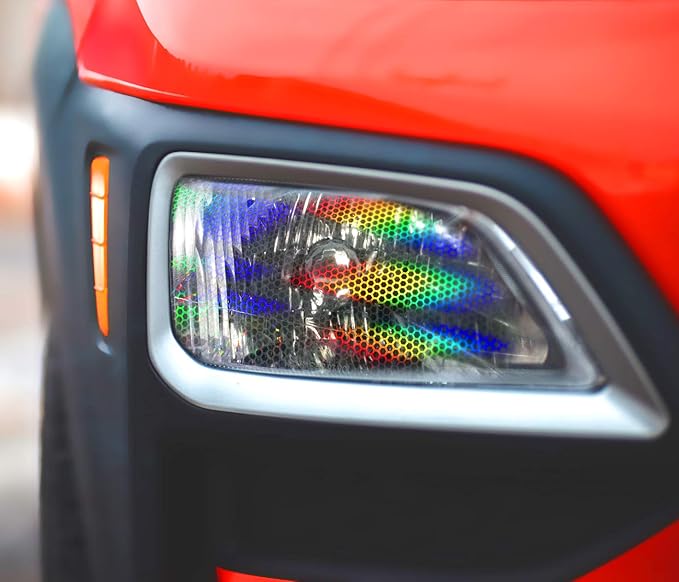 VViViD Bio HEX+ Air-Tint Headlight Vinyl Roll (17.9" x 60", Clear Large Pattern)