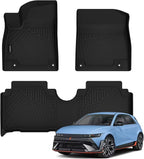 Auxko All Weather Floor Mats for Hyundai IONIQ 5 N 2026 2025 TPE Liners All Season Accessories Guard Odorless Anti-Slip Floor Liners for Hyundai IONIQ 5 N