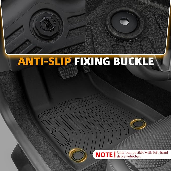 Floor Mats for Audi Q5 2009-2011 2012 2013 2014 2015 2016 2017, TPE 2010 Q5 Floor Mats 1st & 2nd Row,Waterproof Summer Winter Non-Slip All Weather Floor Liners Car Accessories