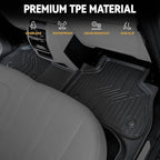 Floor Mats for BMW X5 G05 2019-2026, All Weather Floor Mats Trunk Cargo Liner with Backrest Protectors and Door Sill Guards Accessories, Full Coverage Set (Only Fit 5 Seats)