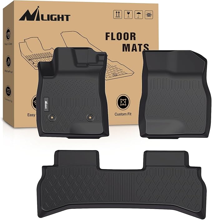 Nilight TPE Floor Mats for Chevy Trailblazer (FWD Only) 2021 2022 2023 2024 2025 2026,All Weather Custom Fit Heavy Duty Floor Liners