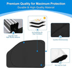 Front Side Window Sun Shade for 1996-2025 Chevy Express Cargo Van Accessories, Foldable Window Sunshade Sun Visor Protector, Side Window Shades Sun Shield Blocks UV Rays Heat, Pack of 2