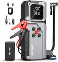 Q27 Jump Starter with Air Compressor, 3000A Portable Car Battery Booster, 150PSI Tire Inflator, Jumper Cables with LED Light, 12V Jump Box for Up to 7.0L Gas & 5.0L Diesel Engines