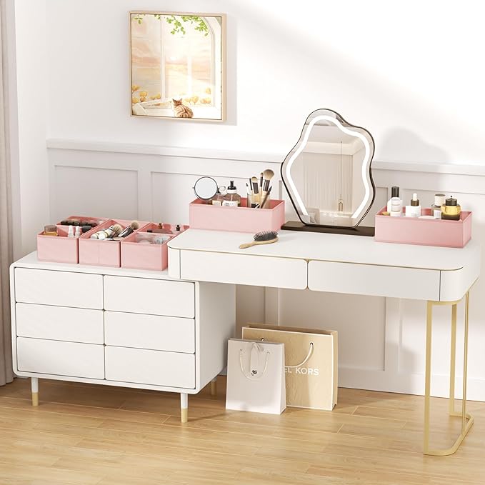 DIMJ Drawer Organizer Clothes Storage - 24 Pack Baby Dresser Organizer for Nursery, Small Fabric Closet Drawer Organizer Bins