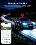 COOLCRAZY Dash Cam Front Rear - 4K+1080P Full HD Dashcam Free 64GB Card, with 5G WiFi GPS, Dual Dash Camera for Cars with 3" 