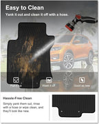 KIWI MASTER Floor Mats for 2014-2020 Nissan Rogue, OEM Replacement 999E1-G2000, All Weather Car Mats, Custom Fit TPE Floor Liners, Front & Rear 2 Row, Black