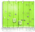 Azar Displays 900945-GRE The DIY Multi-purpose 70-piece Pegboard Wall Organizer Kit with Two Panels and Accessory Assortment,