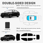 KMF 8pcs Thicken Sun Shades for Honda Accord 2023-2025 2026 Accessories, Full Car Window Covers Sunshade for Windshield Side Rear, UV Block and Privacy Blackout for Car Camping Outdoor