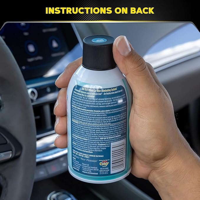 Meguiar's G16402 Whole Car Air Re-Fresher Odor Eliminator - 2.5 oz., (Pack of 6)