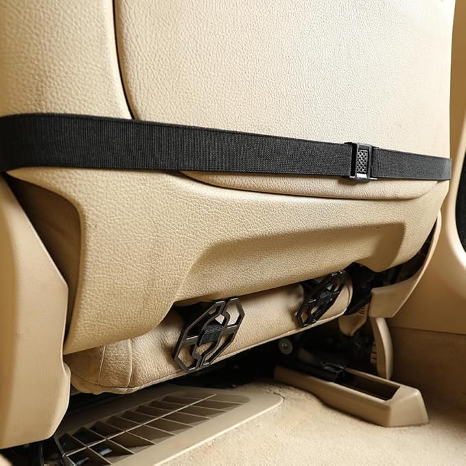 Black Panther PU Car Seat Cover, Front Bottom Seat Protector Compatible with 95% Vehicles,Anti-Slip & Full Wrapping Bottom (W