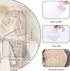 Whaline 7Pcs Baby Closet Size Dividers Clear Acrylic Infant Clothes Hanger Separators Newborn to 24 Month Thicken Wardrobe Ha