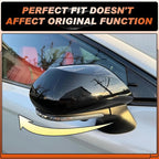 ACLONG Glossy Black Mirror Covers Fit for Toyota Camry 2018-2025 – Driver & Passenger Side Rearview Cap Replacement (1 Pair)