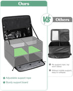 Golf Trunk Organizer, Waterproof Car Golf Locker with Separate Ventilated Compartment for 2 Pair Shoes, Golf Storage for Balls