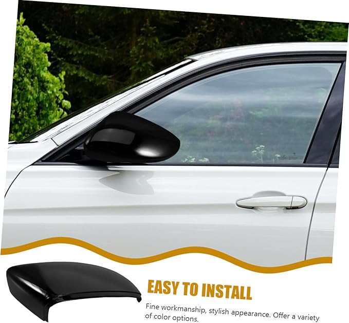 Ciieeo Car Rear View Mirror Cover Right Side Auto Mirror Cap for and More Stylish Replacement for Enhanced Vehicle Aesthetics