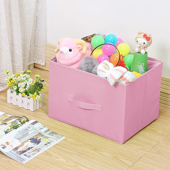 EBIGIC Storage bins collapsible storage bins,cube storage organizer （Pack of 3） 10.5 * 10.5 * 11 inch,For home and office Col