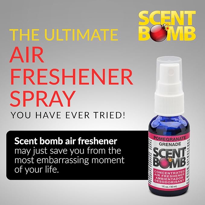 Scent Bomb Air Freshener Spray, Long-Lasting Odor Eliminator - Effective Deodorizer for Home & Car, Fresh Room Spray for Kitc