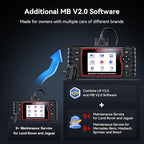 iCarsoft LR V2.0 Enhanced Ver Car Scan Tool for Land Rover/Jaguar and for Benz/Sprinter/Smart, All Systems in-Depth Diagnostic