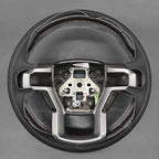 MEWANT Hand Stitch Steering Wheel Cover for Ford F150 F250 F350 Expedition 2018-2021 Ford 150 Truck Steering Wheel Wrap
