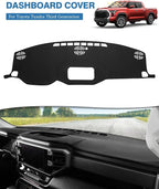 FIILINES Dash Cover for 2022-2026 Toyota Tundra, Dashboard Mat Accessories Dash Cover Sunshade Nonslip Mesh Protector No Glar