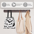 Car Trash Bag Large Hanging Can for Back of Seat, Cute Waterproof Car Garbage Bag for Vehicle, Travelling, Outdoor Cool Black Bats