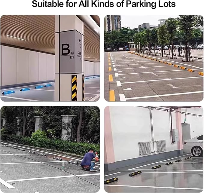 Color Parking Stopper for Garage and Parking Lots, Car Blocker Protect Bumper, Garage Parking Aid, for Various Car Parking, 1 Piece Pack(Blue)