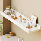 Radiator Cover Shelf, 23.6 in Long White Floating Shelves Wood Shelving Wall Mounted for Living Room Bedroom Kitchen Bathroom
