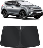 TINGLU Sun Shade for Toyota RAV4 2013-2018 Accessories Windshield Sun Shade Window Shade UV Rays Protection Sun Visor Cover with Steering Wheel Sunshade Storage Bag