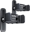 APPS2Car [2 Pack] Gym Magnetic Phone Holder, 360 Adjustable, Compatible with 4.7-6.5" Smartphones, Alloy Base and Joint, Black