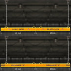 78" Parking Garage Height Clearance Bar - DO NOT ENTER & CLEARANCE 7' 3" - Hanging Crossbar by Chains, Yellow Reflective Parking Signs for Parking Lot, Warehouse, Garage Entrance and Exit