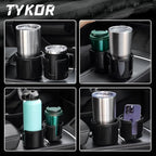TYKOR Car Cup Holder Expander, 2 in 1 Cup Holder Extender Adapter with Expandable Base, Fits Yeti, Hydroflask, Large Water Bo