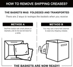 OIAHOMY Storage Cubes 11 Inch Storage Bins-3 Pack, Cotton Rope Woven Baskets for Organizing, Square Baskets for Shelves Organ
