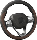 HOTOR Car Steering Wheel Cover - Universal Car Accessory for Diverse Cars, Durable Leather Cover with Anti-Slip Lining, for S
