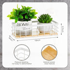 Funrous 2 Pcs Metal Small Wire Basket Wall Hanging Wire Basket Hang Small Bathroom Kitchen Storage Organizer Toilet Paper Mes