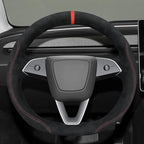 MEWANT DIY Stitching Steering Wheel Cover Wrap for Tesla Model 3 Highland 2023-2025/Model Y 2025 Highland for Tesla Model 3/Model Y Accessories(3D Style)